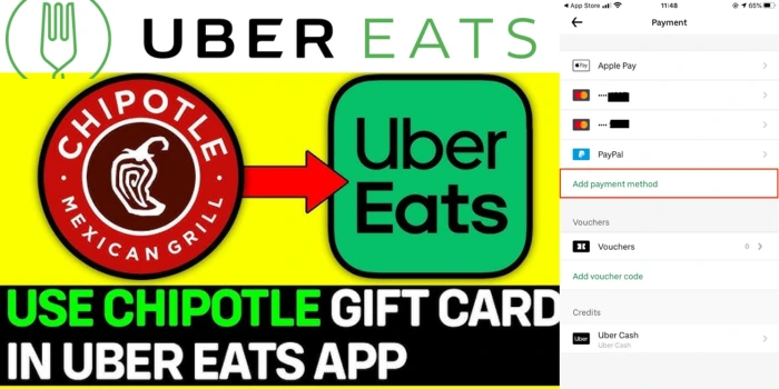How To Apply A Chipotle Gift Card On Uber Eats Checkout